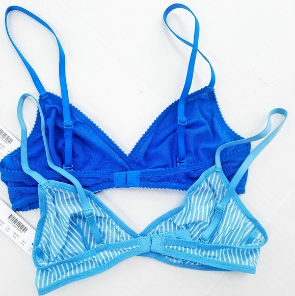 J.Crew Blue French Bralette Bundle - Picture 5 of 11